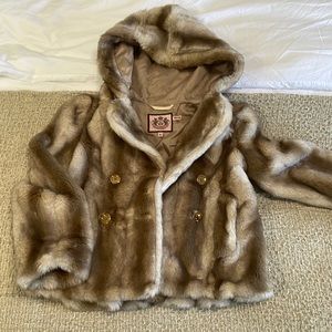 Juicy couture faux fur coat